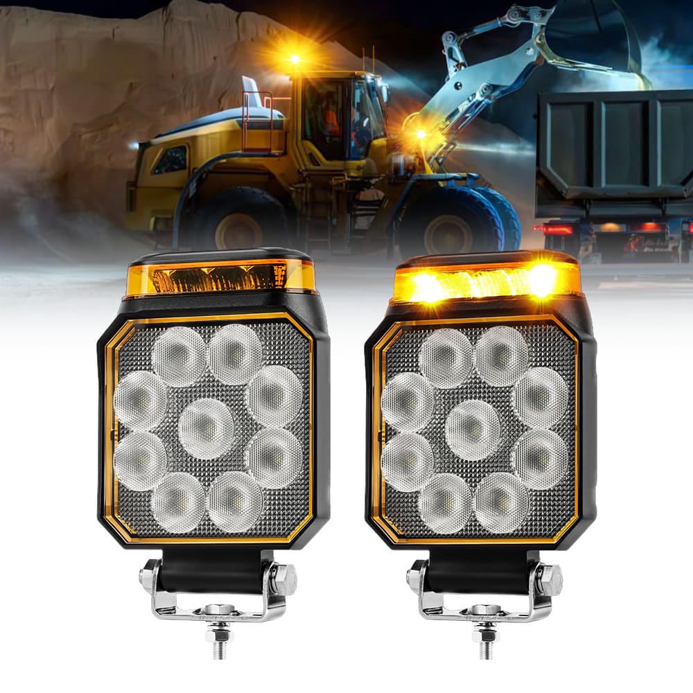 E-mark Square reverse light with strobe warning light-JS-C930