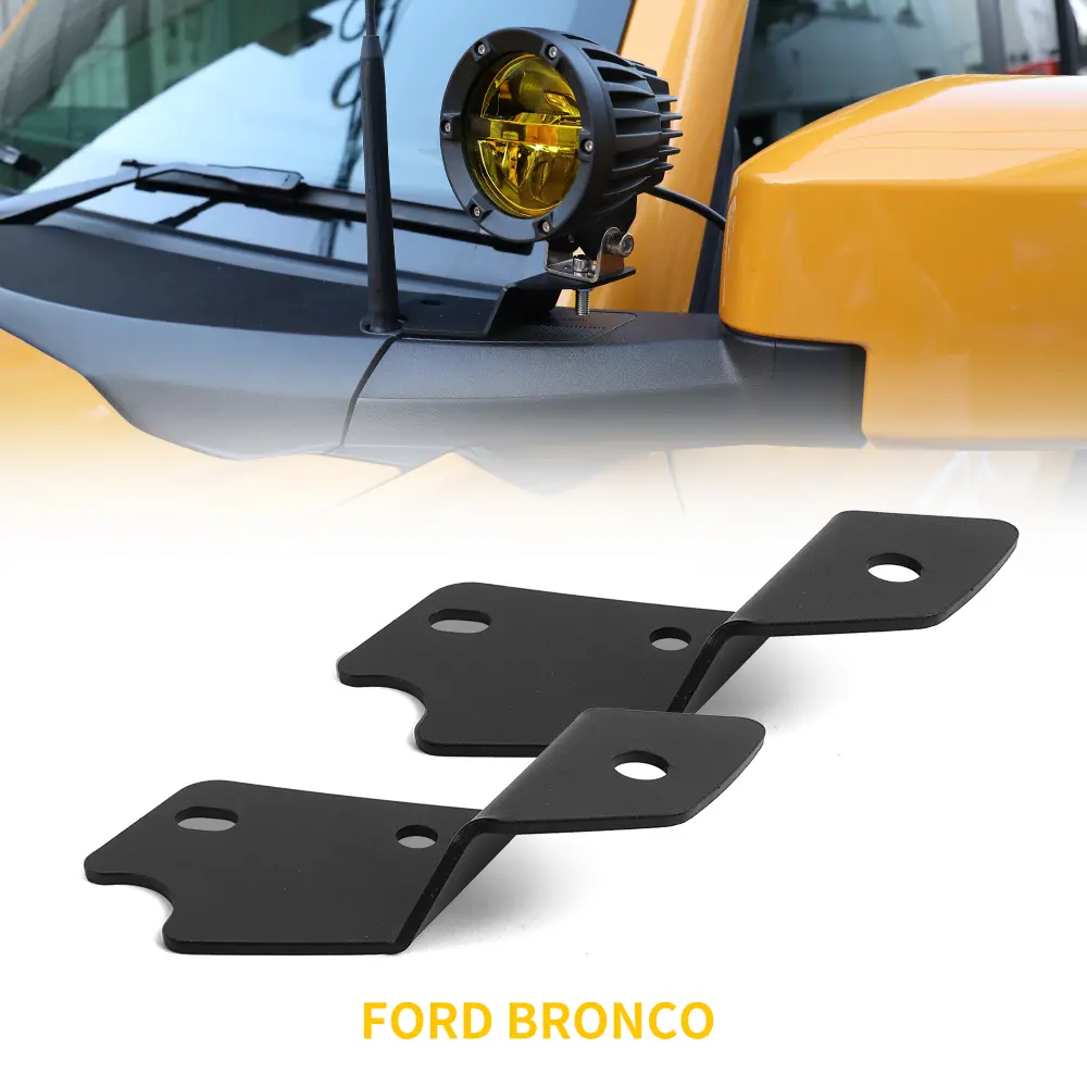 A-Pillar Light Brackets Designed for Ford Bronco 2021-2022