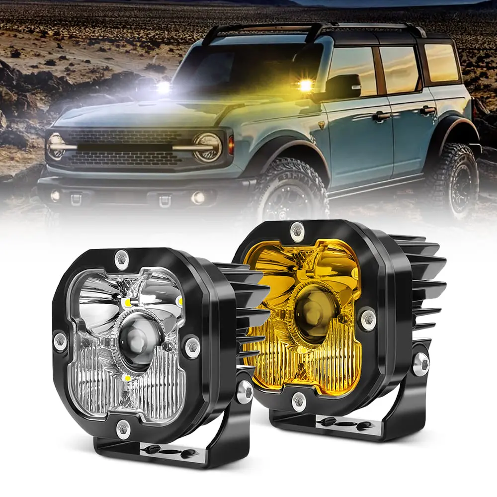 3 Inch Square Ditch Lights Led Light Pods