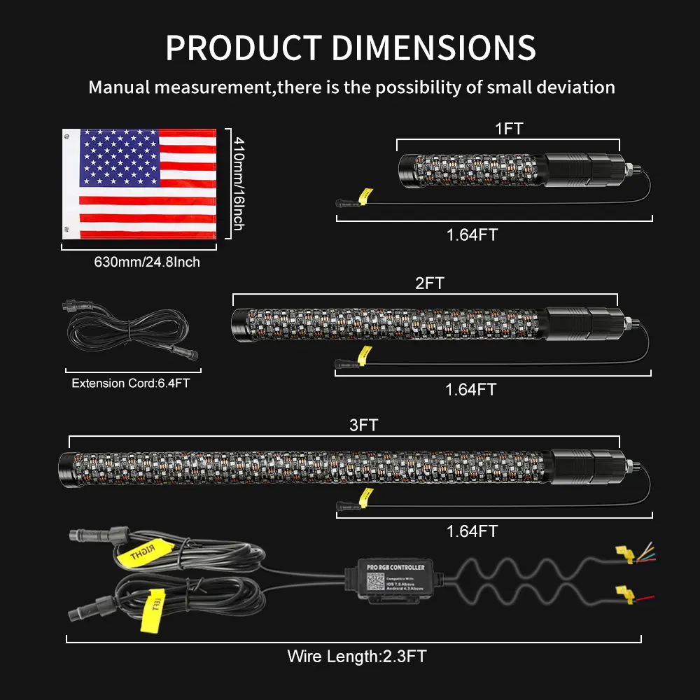 polaris rzr whip lights