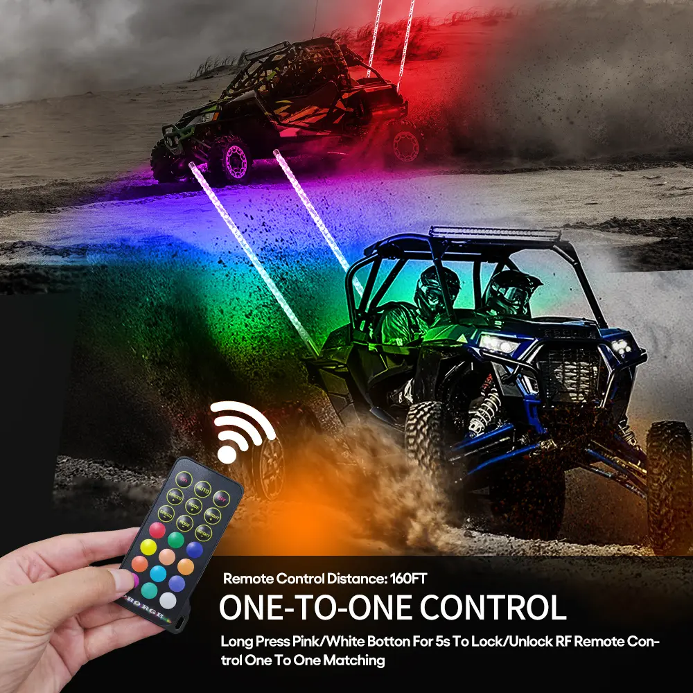 utv led whips