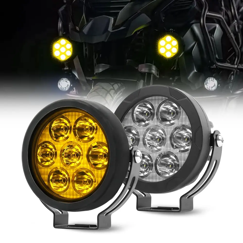 Dual Color Auxiliary Motorcycle Led Light