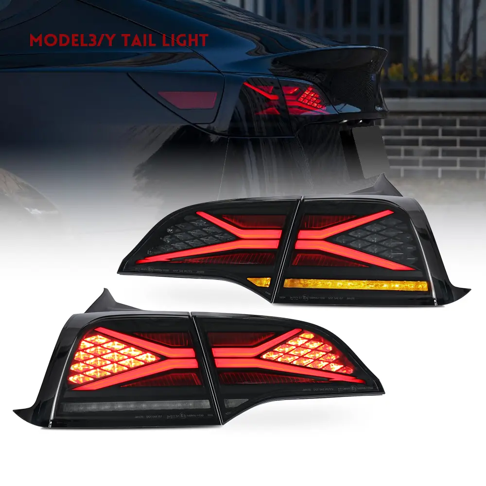 Tail Lights With Running Light For Tesla Model 3/Y