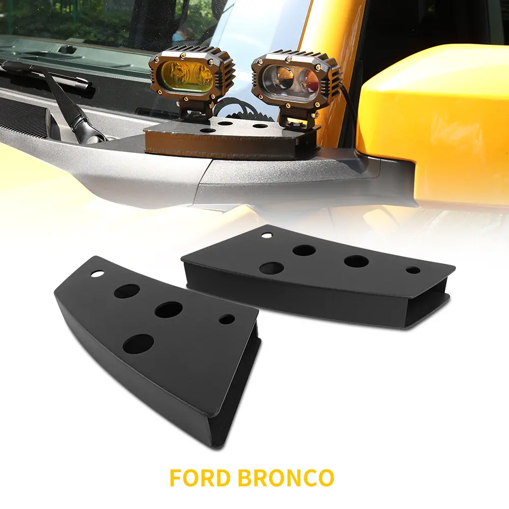 Bronco 2021-2022 Dual A-Pillar Leds Mounting Brackets