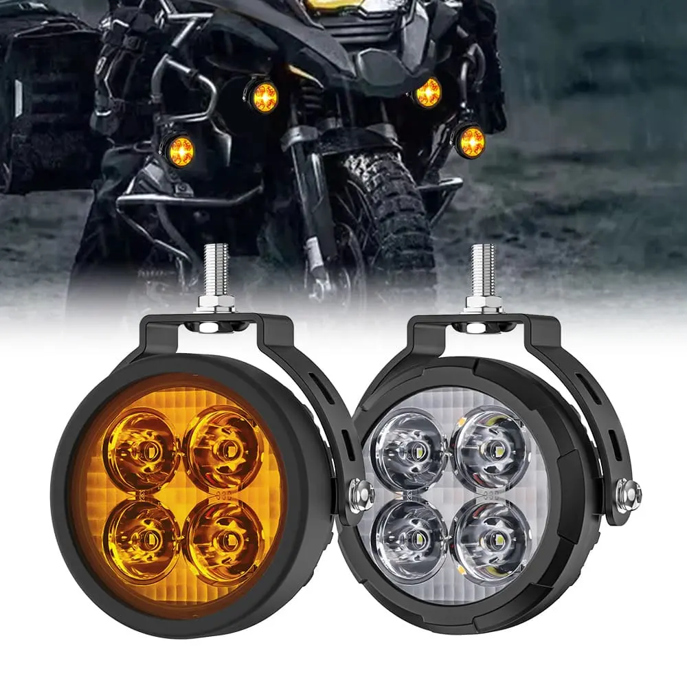 3.5" TIR Motorcycle Led Light with Amber Backlight
