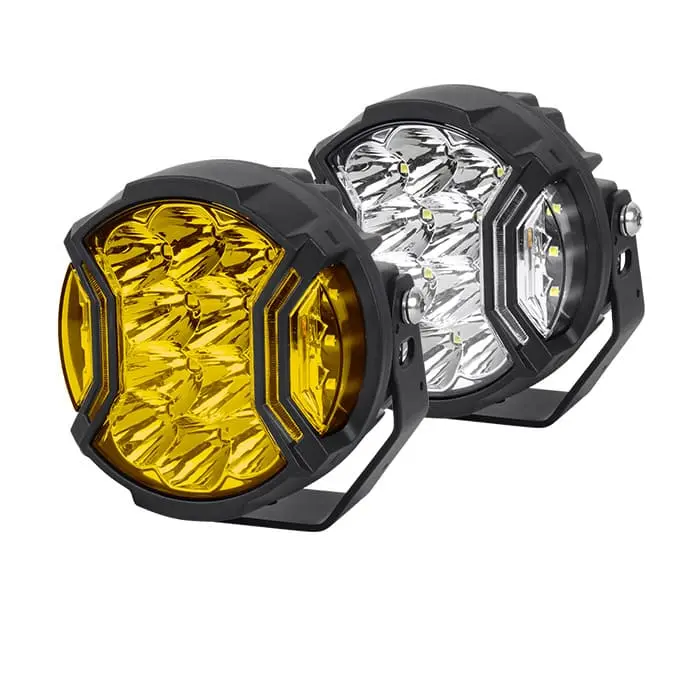 5 Inch Yellow Amber LED Pods With Side Shooter