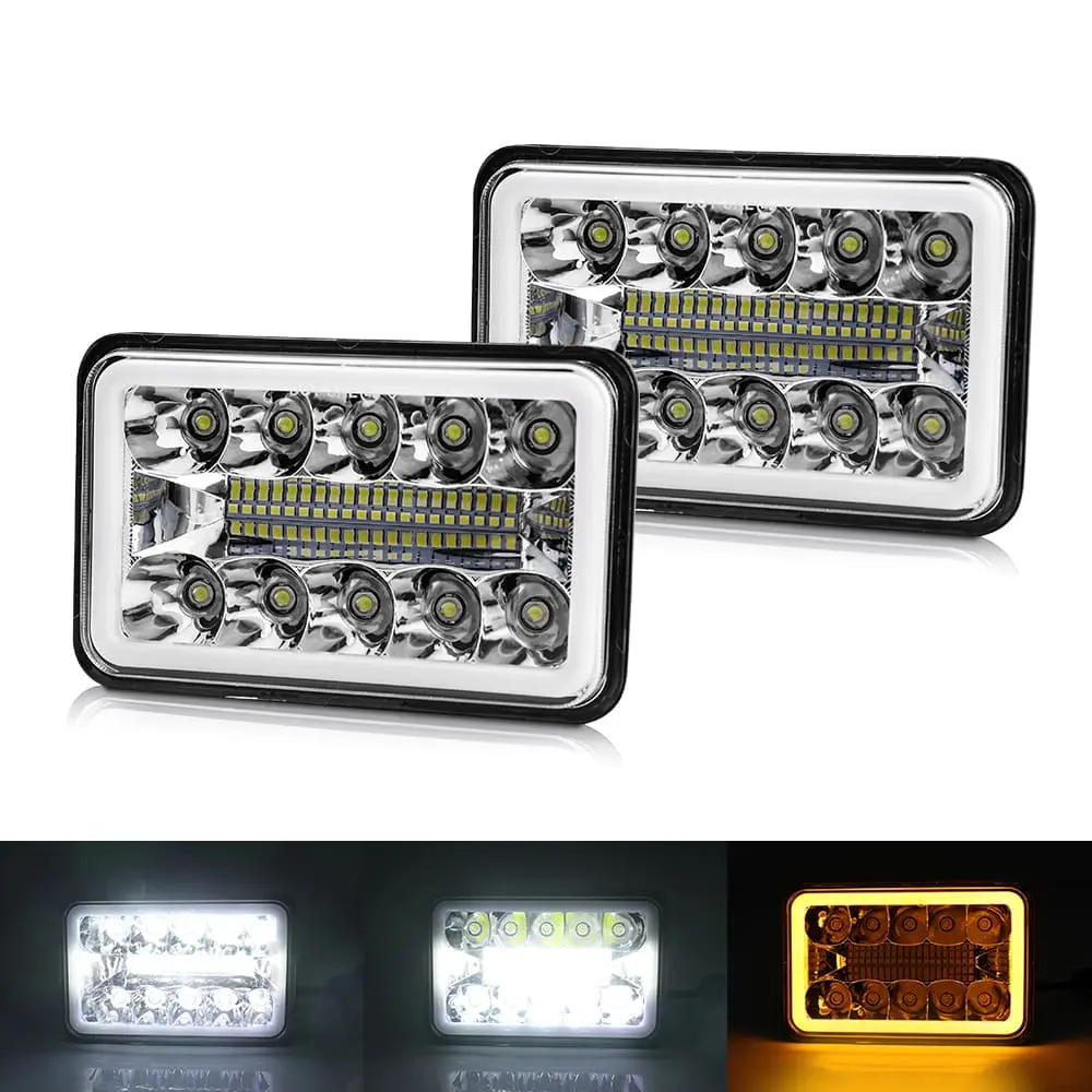 4x6 6D Rectangular LED Headlight For Truck